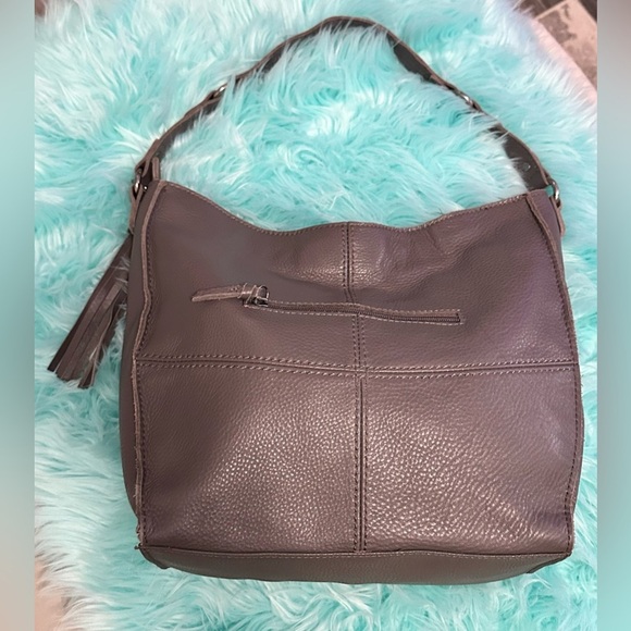 The Sak Gray Studded Leather Shoulder Bag Large Size Like New! FIRM 70% OFF - Picture 2 of 10